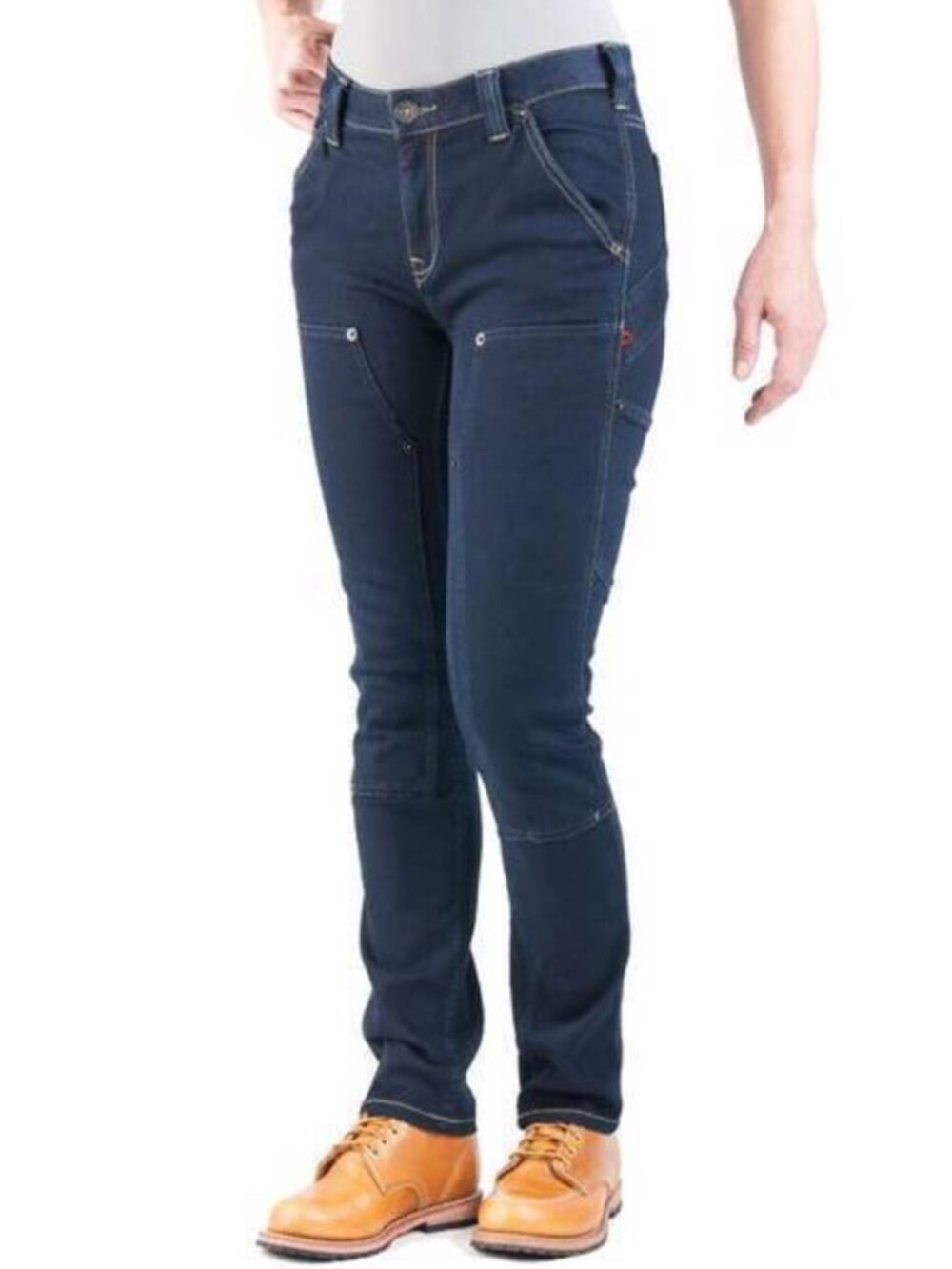 Dovetail Workwear Maven Slim in PowerFlex Indigo Denim Size 00/32